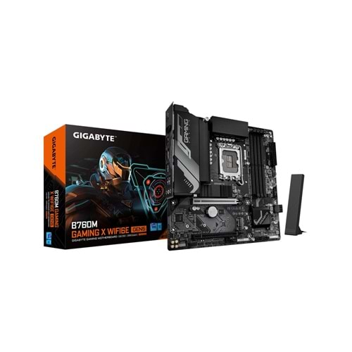 Gigabyte B760M-GXWF6EGEN5 B760M-GXWF6EGEN5 7600MHz OC DDR5 LGA1700 M.2 HDMI DP Micro-ATX Anakart