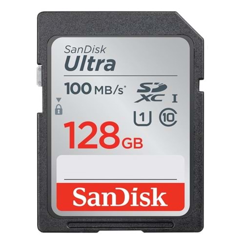 SanDisk FLA 128GB Ultra SDXC 100MB/S classS10 Hafıza Kartı SDSDUNR-128G-GN3IN