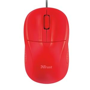 TRUST Kablolu USB Optik Compact Kırmızı Mouse 21793