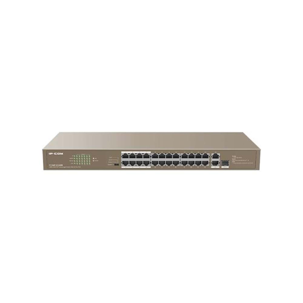Ip-com F1126P-24-250W 24 PORT 10/100+ 2XRJ45/1X1GB SFP Rackmount Switch