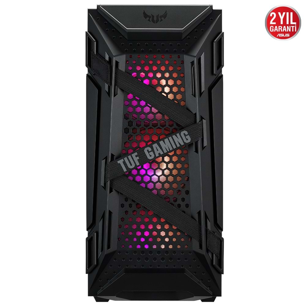 Asus TUF GAMING GT301 RGB Tempered Glass USB 3.2 Mid Tower Kasa PSU Yok