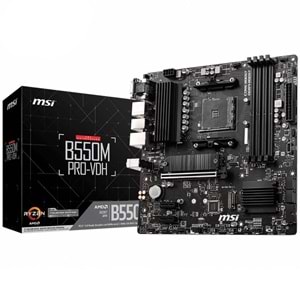 Msi B550M PRO-VDH B550 DDR4 M.2 USB 3.2 DP/HDMI/VGA PCI4.0 AM4 Anakart