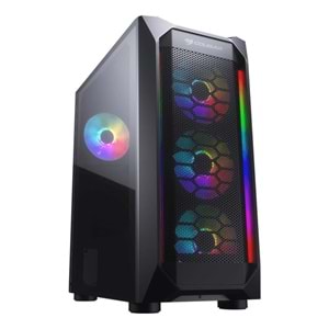 Cougar MX410 MESH-G RGB 4x120mm ARGB Gaming Kasa 650W 80+ CGR-5VM6B-MESH-G-RGB
