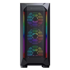 Cougar MX410 MESH-G RGB 4x120mm ARGB Gaming Kasa 650W 80+ CGR-5VM6B-MESH-G-RGB