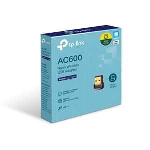 TP-Link Archer T2U Nano AC 600 Mbps Nano Wireless USB Adaptör