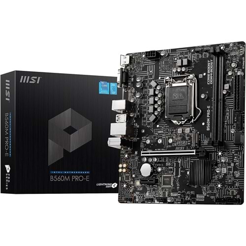 Msi B560M PRO-E B560 DDR4 USB3.2 M.2 HDMI/VGA PCI 4.0 1200p Anakart