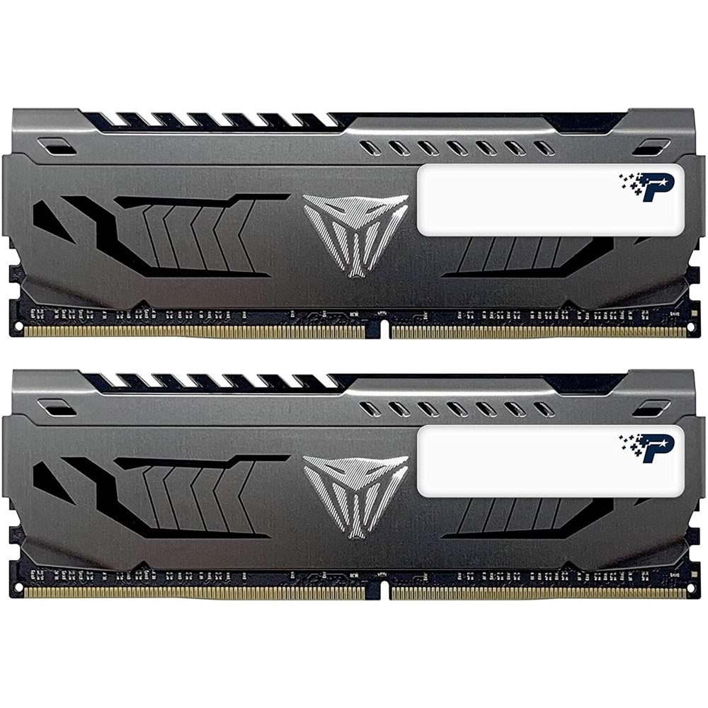 Patriot 16GB (8GBx2) 3200MHz DDR4 DUAL VIPER STEEL BLACK Gaming Masaüstü Ram PVS416G320C6K