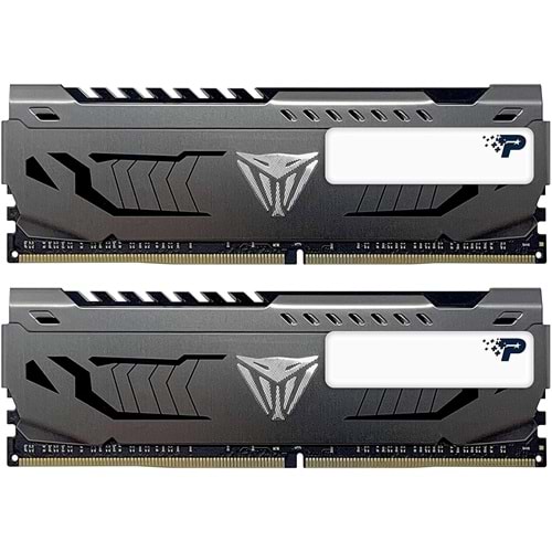 Patriot 16GB (8GBx2) 3200MHz DDR4 DUAL VIPER STEEL BLACK Gaming Masaüstü Ram PVS416G320C6K