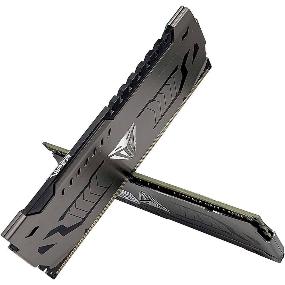 Patriot 16GB (8GBx2) 3200MHz DDR4 DUAL VIPER STEEL BLACK Gaming Masaüstü Ram PVS416G320C6K