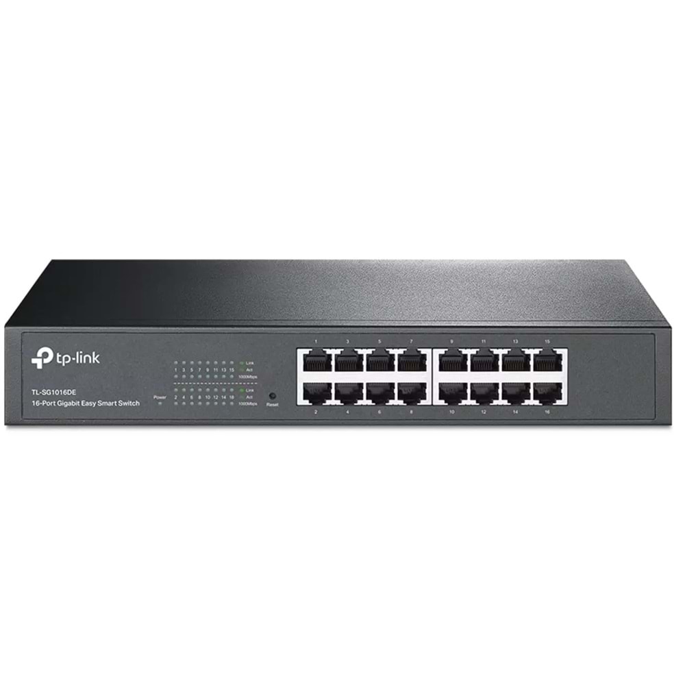 TP-Link TL-SG1016DE 16 Port 10/100/1000Mbps Rackmount Easy Smart Switch