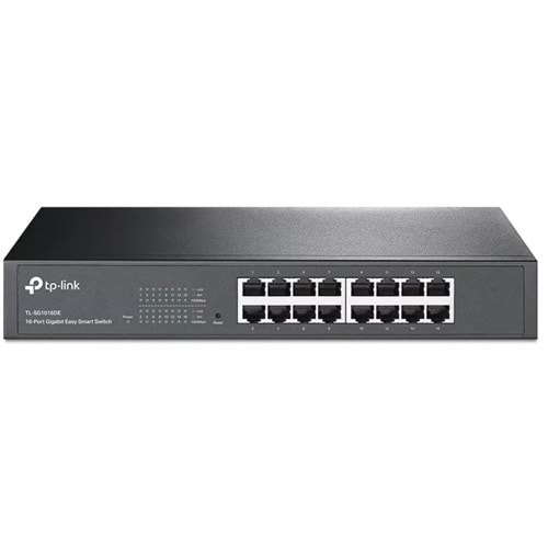 TP-Link TL-SG1016DE 16 Port 10/100/1000Mbps Rackmount Easy Smart Switch