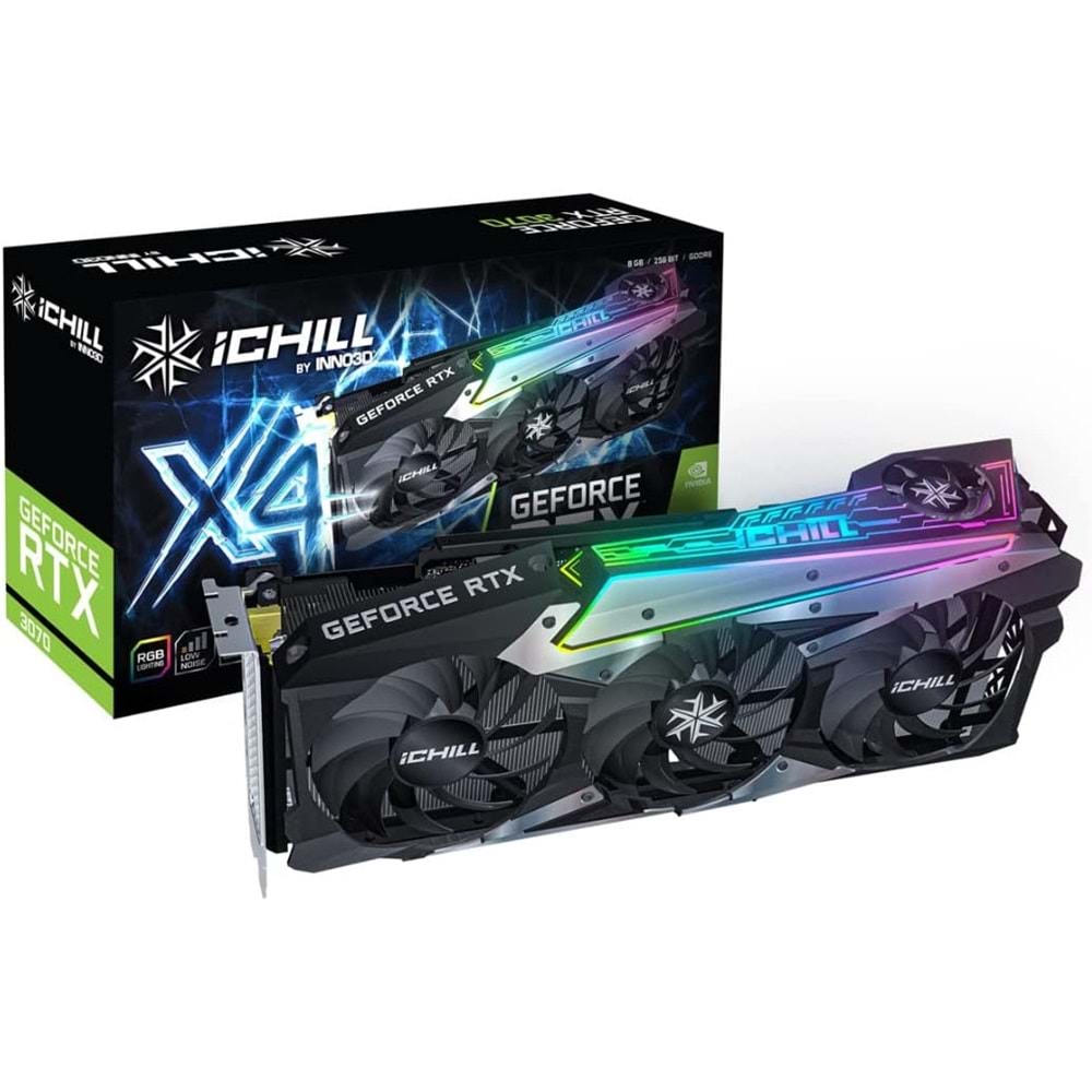 INNO3D RTX3070 Ichill X4 LHR 8gb 256BİT Gddr6 Ekran Kartı