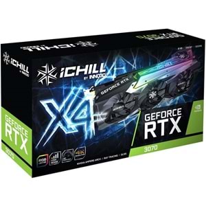 INNO3D RTX3070 Ichill X4 LHR 8gb 256BİT Gddr6 Ekran Kartı