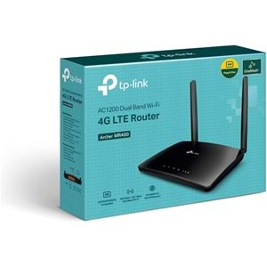 TP-Link Archer MR400 AC1200 Wireless Dual Band 4G LTE Router Sim Kart