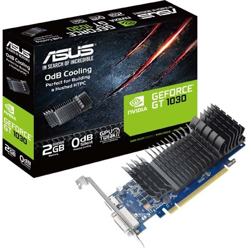 Asus GT1030-SL-2GD4-BRK 2GB 64Bit DDR4 HDMI/DVI PCI 3.0 Ekran Kartı
