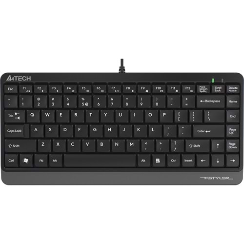 A4 Tech FK11 Q USB Kablolu Klavye Gri Siyah