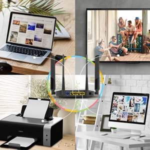 Zyxel NBG6604 AC1200 Dual-Band Kablosuz Gigabt Router