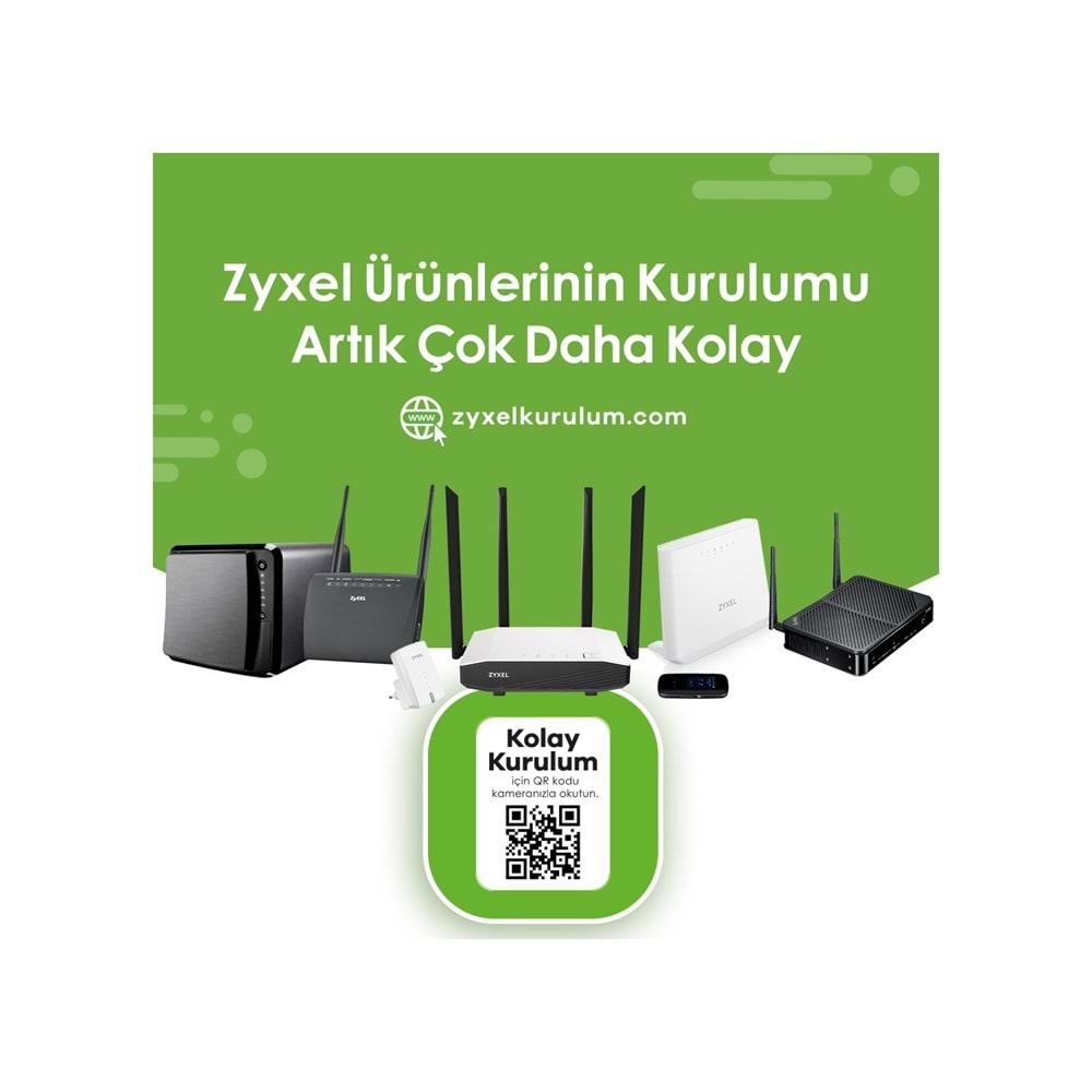 Zyxel NBG6604 AC1200 Dual-Band Kablosuz Gigabt Router