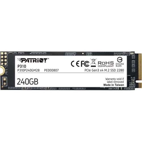 Patriot SSD 240GB P310 VPN100 M.2 2280 PCIE 1700/1000