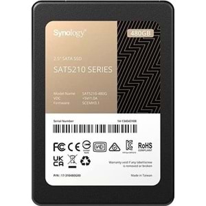 Synology 480GB SAT5210-480G SATA 6 Gb/s 530-500Mb/s Dahili Disk