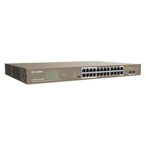 IP-COM G1126P-24-410W 24 Port Gigabit + 2X1GB SFP Uplink Rackmount 370W POE Switch