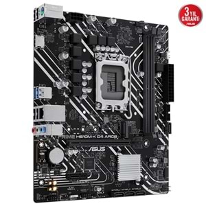 Asus Prime H610M-K D4 DDR4 3200MHZ 1XVGA 1XHDMI 1XM.2 USB 3.2 MatX 1700P Anakart