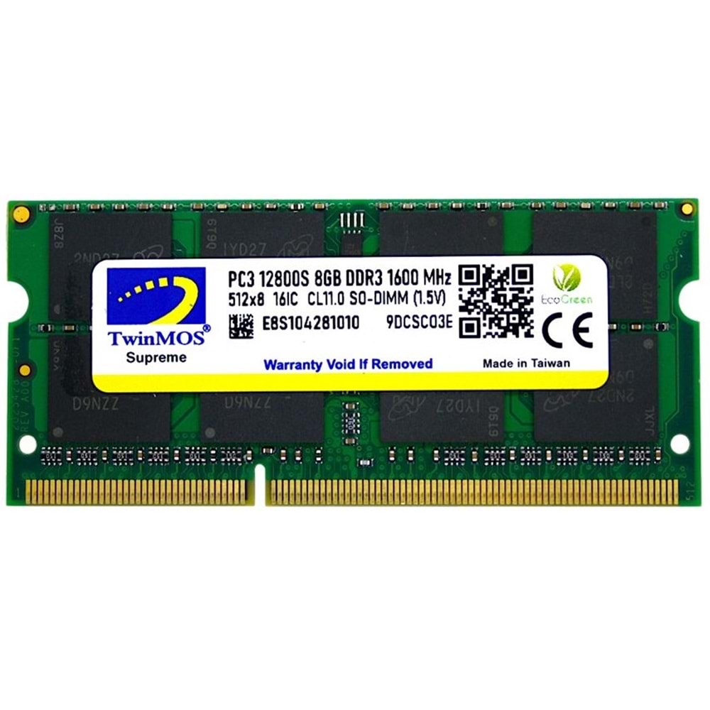 Twinmos 8 GB DDR3 1600 1.5 NB MDD38GB1600N RAM