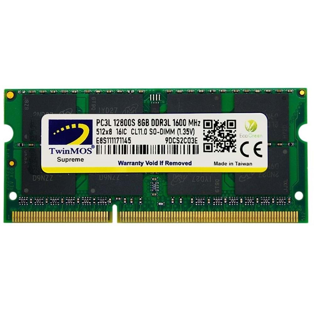 Twinmos 8 GB DDR3 1600 1.35 NB MDD3L8GB1600N RAM