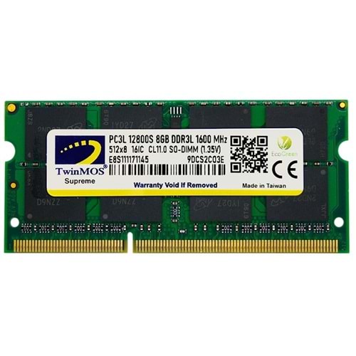 Twinmos 8 GB DDR3 1600 1.35 NB MDD3L8GB1600N RAM