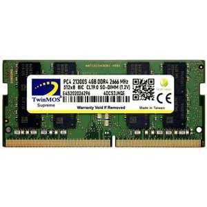 Twinmos 4 GB DDR4 2666 1.2V CL19 MDD44GB2666N NB RAM