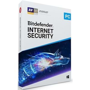 Bitdefender Internet Security 3 Kullanıcı 1 Yıl Kutu