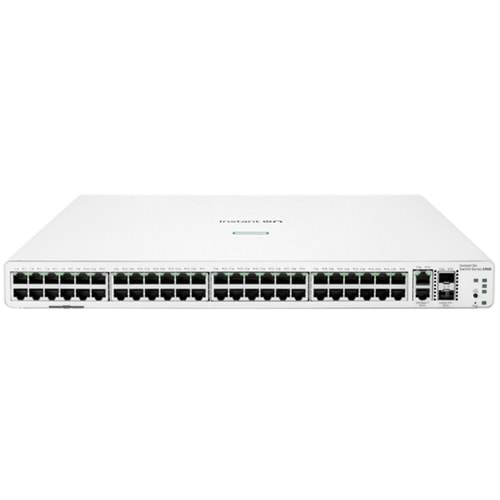 HPE INSTANT ON JL808A 48 Port Gigabit + 2X10GBSFP /2X10GB RJ45 Uplink Yönetilebilir Rackmount Switch