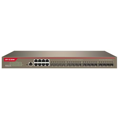 IP-COM G5324-16F 16 Port SFP + 8 Port Gigabit L3 Yönetilebilir Rackmount OMURGA Switch