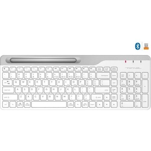 A4 Tech FBK25 Bluetooth 2.4G NANO FN-Multimedia Beyaz Klavye