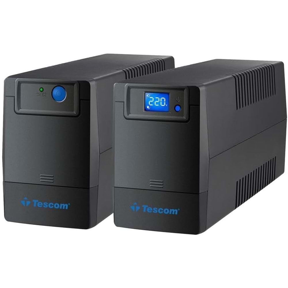 Tescom Leo+ 1500VA 1F/1F (2X9AH) 5/10DK LCD Line Interaktif UPS