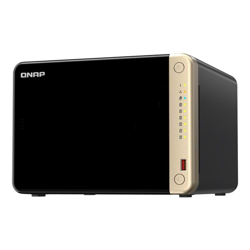 Qnap TS-664-4GB RAM 6 HSS Yuvalı Tower NAS