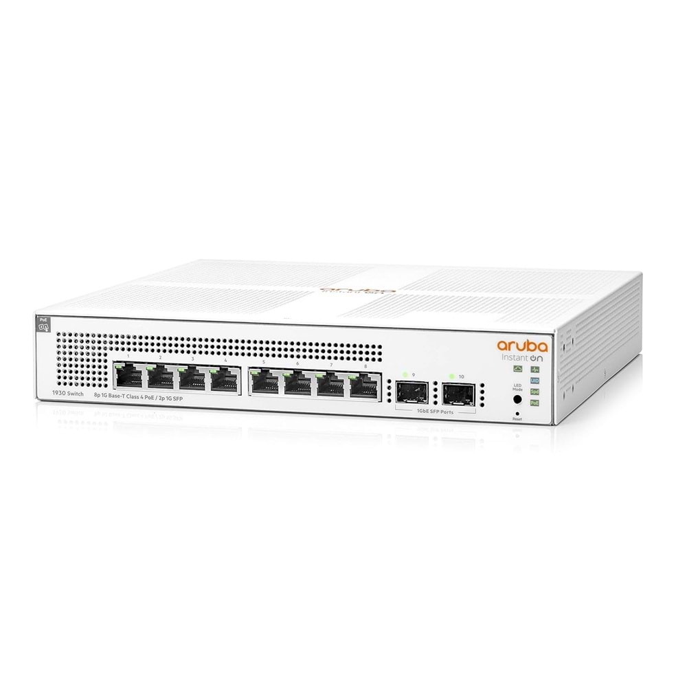 HPE INSTANT ON JL681A 8 Port Gigabit 4 Port POE + 2XSFP Uplink Yönetilebilir 124W POE Switch