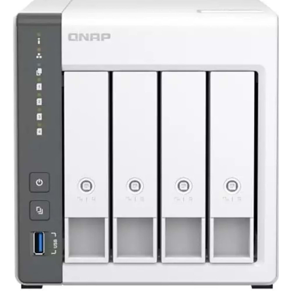 Qnap TS-433-4GB RAM 4 HDD Yuvalı Tower NAS