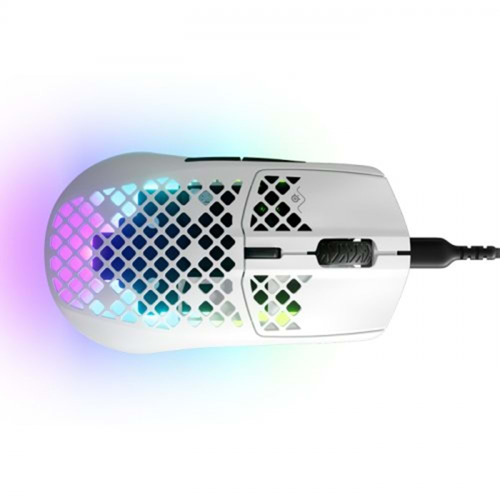Steelserıes Aerox 3 Snow (2022) Ultra Hafif 59G. Trumove Core Sensör Kablolu Mouse