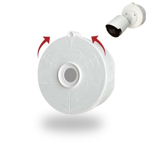 Alte AB-7006B-Altebox Click Yalıtım Kutu (Beyaz)