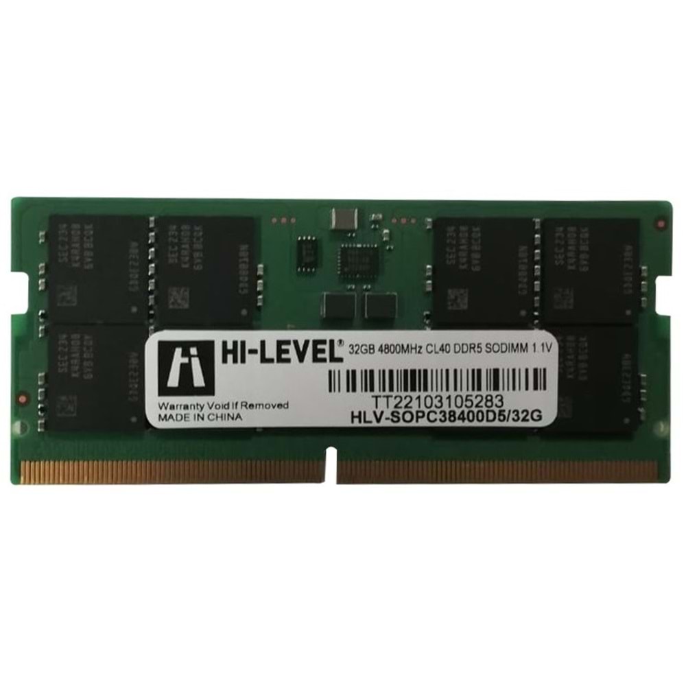 Hi-Level HLV-SOPC38400D5/32G 32GB 4800MHz DDR5 SODIMM 1.1V RAM