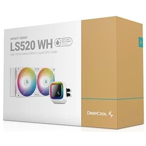 DEEPCOOL LS520 RGB 240mm Beyaz Sıvı Soğutma
