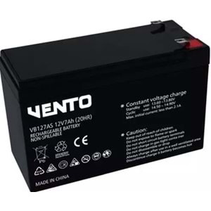 Vento VB127AS 12V 7AH Bakımsız Kuru Akü