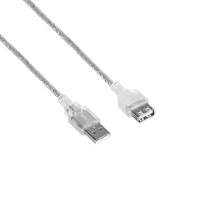 S-Link SL-AF2015 USB 2.0 1.5M Şeffaf Uzatma Kablosu