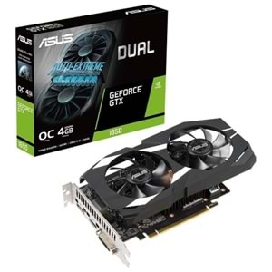 Asus DUAL-GTX1650-O4GD6-P-V2 4GB 128Bit GDDR6 DP/HDMI/DVI PCI 3.0 Ekran Kartı