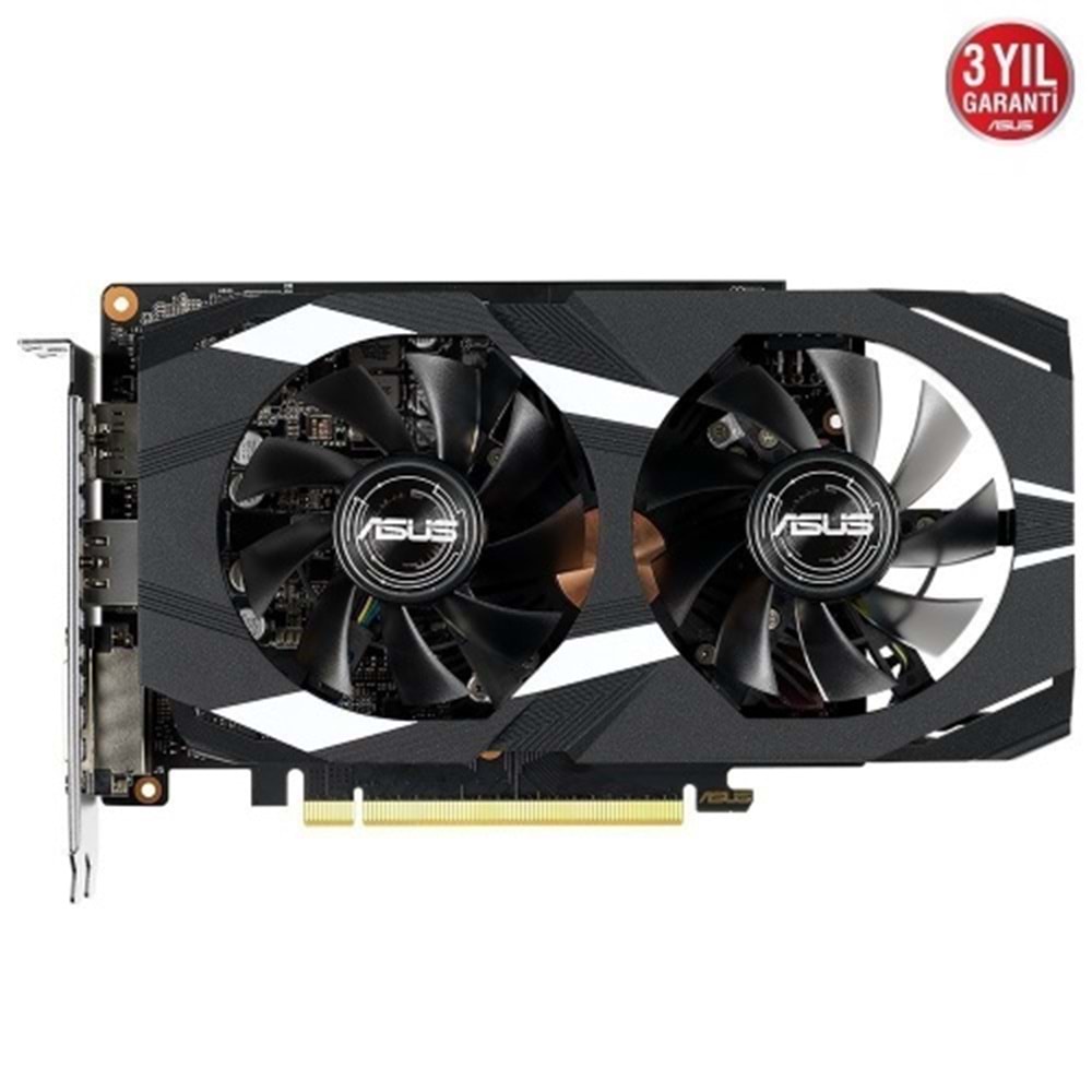 Asus DUAL-GTX1650-O4GD6-P-V2 4GB 128Bit GDDR6 DP/HDMI/DVI PCI 3.0 Ekran Kartı