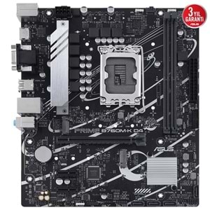 Asus PRIME B760M-K D4 DDR4 5333MHZ 1XVGA 1XHDMI 2XM.2 USB 3.2 1700P MATX Anakart