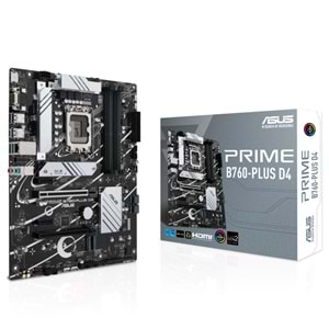 Asus PRIME B760-PLUS D4 DDR4 5066MHZ 1XVGA 1XHDMI 1XDP 3XM.2 USB 3.2 1700P ATX Anakart