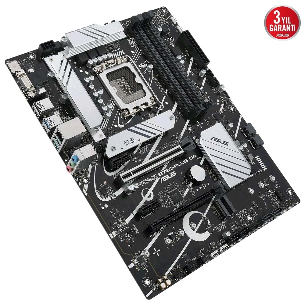 Asus PRIME B760-PLUS D4 DDR4 5066MHZ 1XVGA 1XHDMI 1XDP 3XM.2 USB 3.2 1700P ATX Anakart