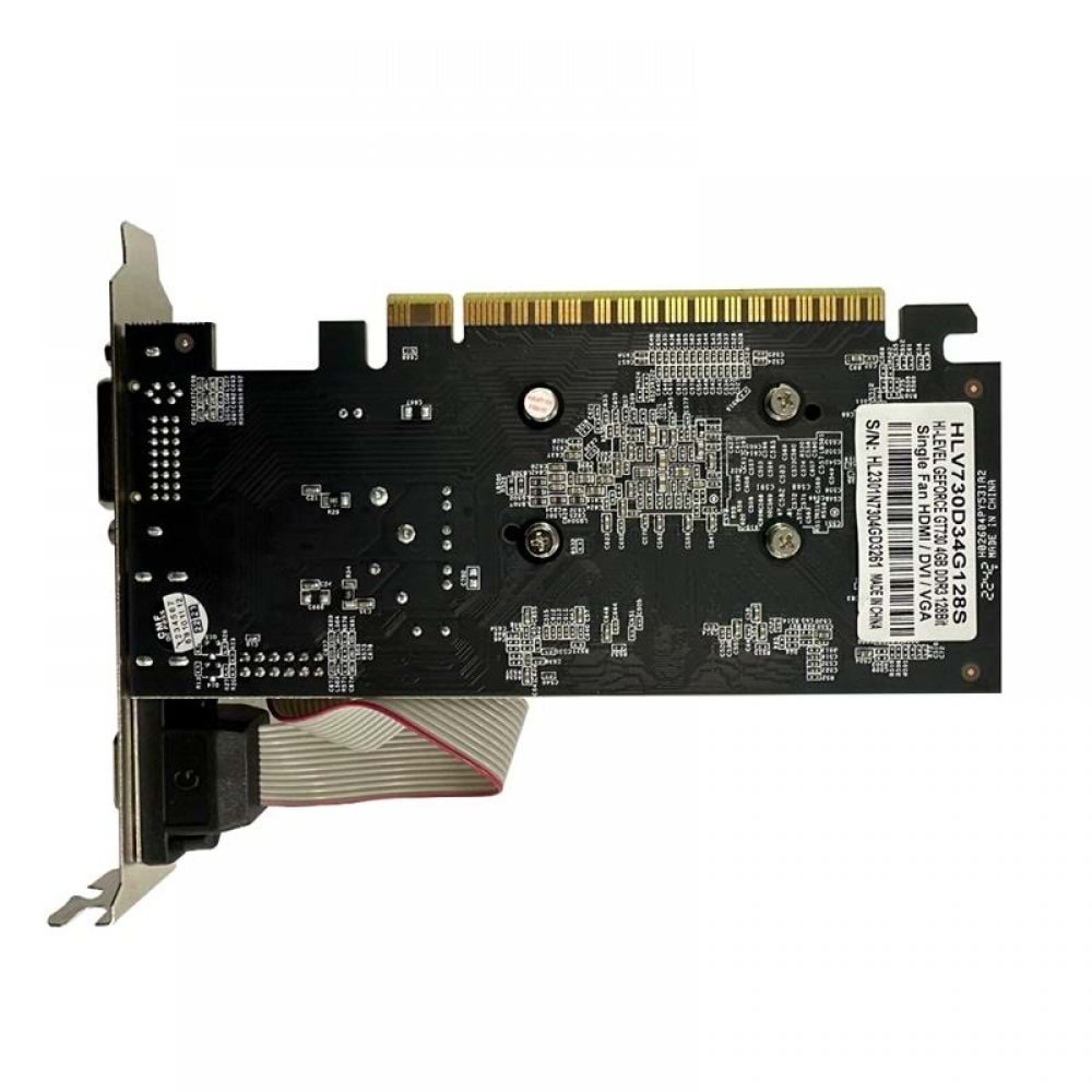 Hi-Level Geforce GT730 4GB DDR3 128BIT 1XVGA 1XHDMI 1XDVI Ekran Kartı